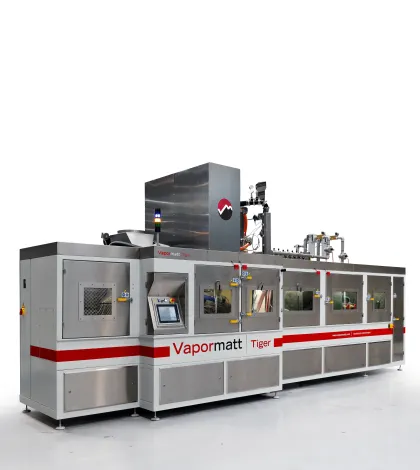 Vapormatt Tiger automatic wet blasting machine