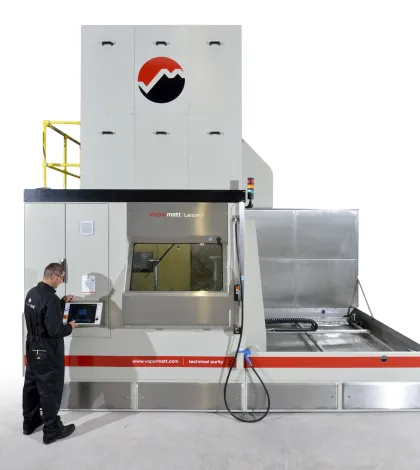 Vapormatt Leopard horizontal automatic wet blasting machine - 1