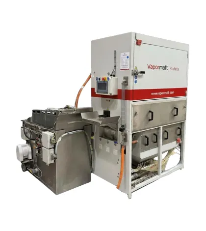 Vapormatt Profelis FR automatic wet blasting machine front left view