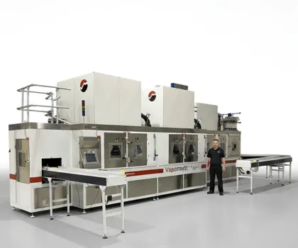 Vapormatt Tiger+ automatic wet blasting machine