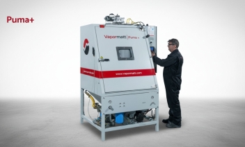 Vapormatt Puma+ automatic wet blasting machine