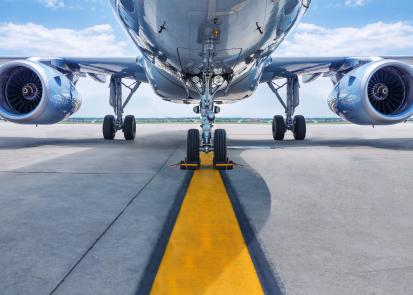 Aircraft on runway