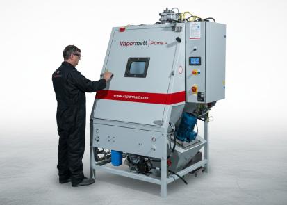 Vapormatt Puma+ automatic wet blasting machine