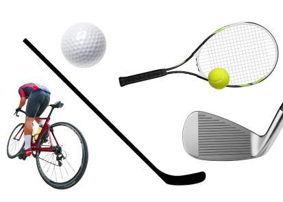 Selection of sporting goods