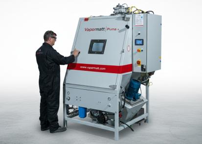 Vapormatt Puma+ automatic wet blasting machine
